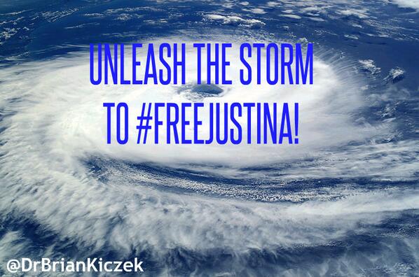#FreeJustina